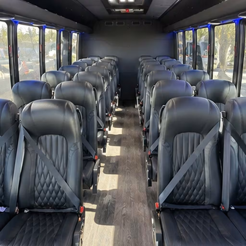 25 passenger minibus interior