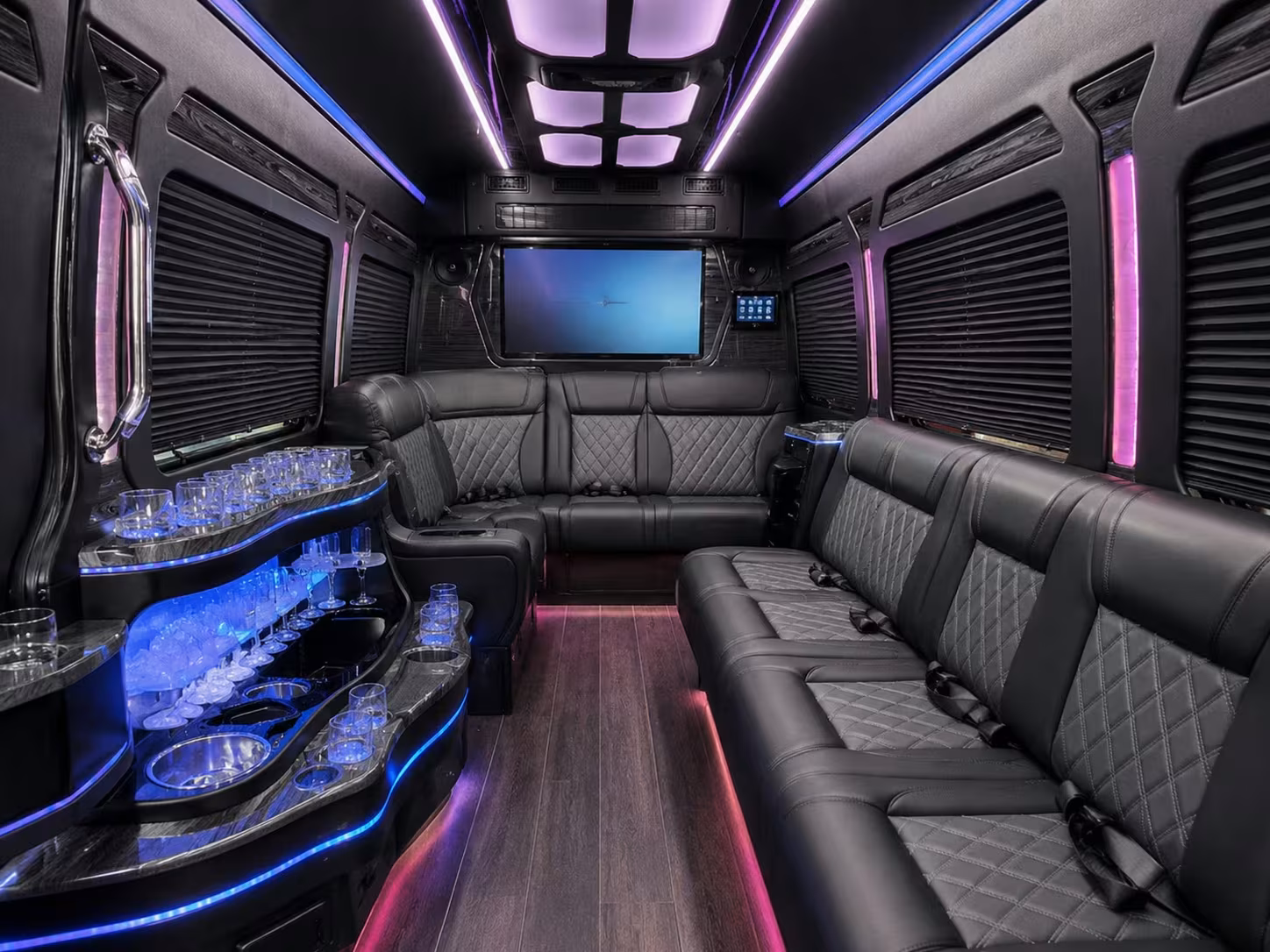 shelby prom shuttle buses for photos dinner and after parties