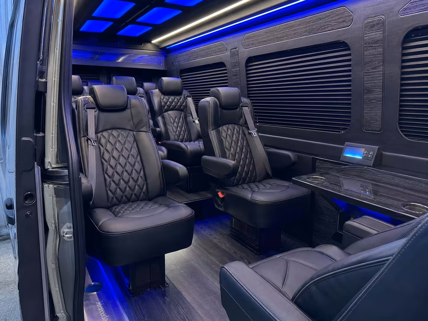 sprinter van transportation for groups and events across shelby